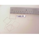 1405-35 -HO Caboose,window, etched window outline, stainless, 5/16" tall x 11/32" wide - Pkg. 6
