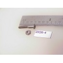 2226-04 - Metric Screws, steam loco, shouldered, boiler-to-chassis, 2mm x 12mm long, w/nut, blackened - Pkg.1 each