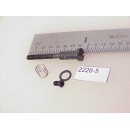 2226-05 - Metric Screws, steam loco, double-shouldered, boiler-to-chassis, 2mm x 23mm long, w/spring & washer - Pkg.1 each