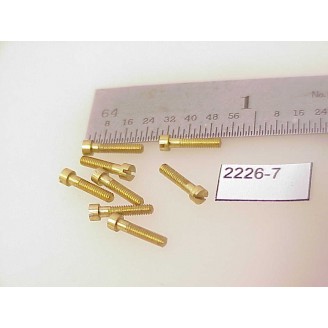 2226-07 - Metric Screws, shouldered (pantographs etc.) 1.4mm x 7.5mm long, 2mm long shoulder - Pkg.8