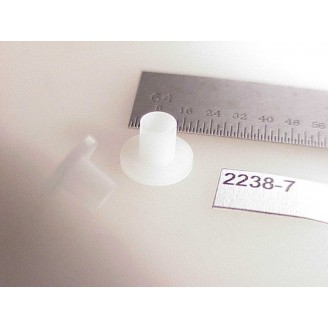 2238-07 - Washers/Shouldered, nylon, 5.5mm wide top, 4mm wide shoulder, 5.5mm tall, 3.1mm ID hole, 4.5mm tall shoulder - Pkg.2