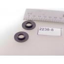 2238-08 - Washers/Shouldered, nylon, 8.5mm wide top, 4.2mm wide shoulder, 1.15mm tall, 3.1mm ID hole, 1mm tall shoulder - Pkg.2