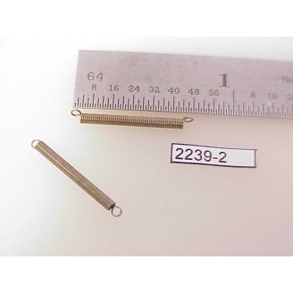 2239-2 - Springs,coil, pantograph, etc, w/end loops 12mm long x 1.4mm OD - Pkg.2
