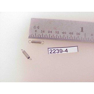 2239-4 - Springs,coil, pantograph, etc, w/end loops 4mm long x 1.4mm OD - Pkg.2