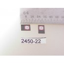 2450-22 - Builders Plate, GE, w/red outline & white logo, black background 3/16" x 1/8"   - Pkg. 2