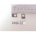 2450-22 -HO Builders Plate, GE, w/red outline & white logo, black background 3/16" x 1/8"   - Pkg. 2