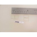 2456 -HO Diesel Cab,window trim, paired 13/32" x 1/4"  (or caboose) - Pkg. 2