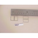 2457 -HO Diesel Cab,window trim, paired 13/32" x 5/16"  (or caboose)  - Pkg. 2