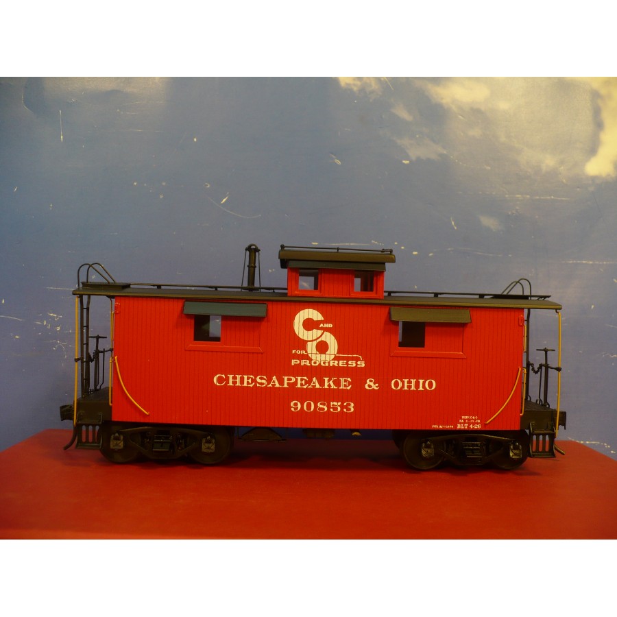 BRASS O Yoder Chesapeake & Ohio Wood Caboose F/P #90853