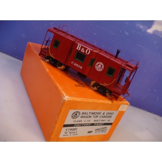 BRASS O Precision Baltimore & Ohio I-12 Wagon-Top Caboose C/P