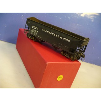 BRASS O Yoder Chesapeake & Ohio 2 Bay Hopper peaked ends C/P