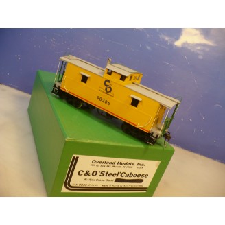 BRASS O Overland Chesapeake & Ohio Steel Caboose C/P