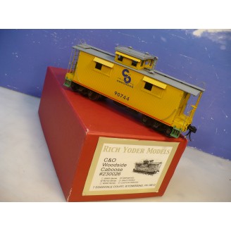 BRASS O Yoder Chesapeake & Ohio Wood Caboose F/P