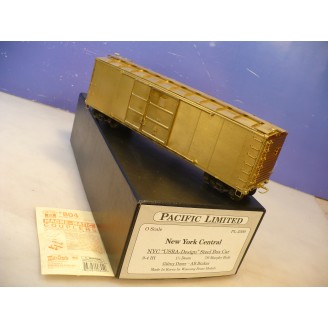 BRASS O Pacific Limited New York Central Door & 1/2 Steel Box Car U/P
