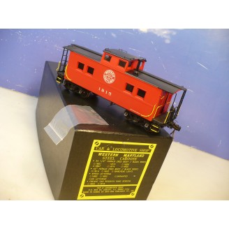 BRASS O Car & Locomotive Shop Western Maryland Steel Caboose F/P