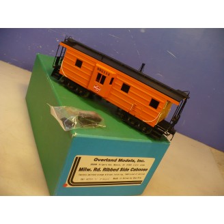 BRASS O Overland Milwaukee Road Ribbed Steel Caboose F/P