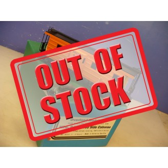 BRASS O Overland Milwaukee Road Ribbed Steel Caboose F/P